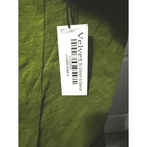 Velvet by Graham and Spencer Cotton Cut Out Neck Relaxed Fit Short Sleeve Shirt - Picture 5 of 7